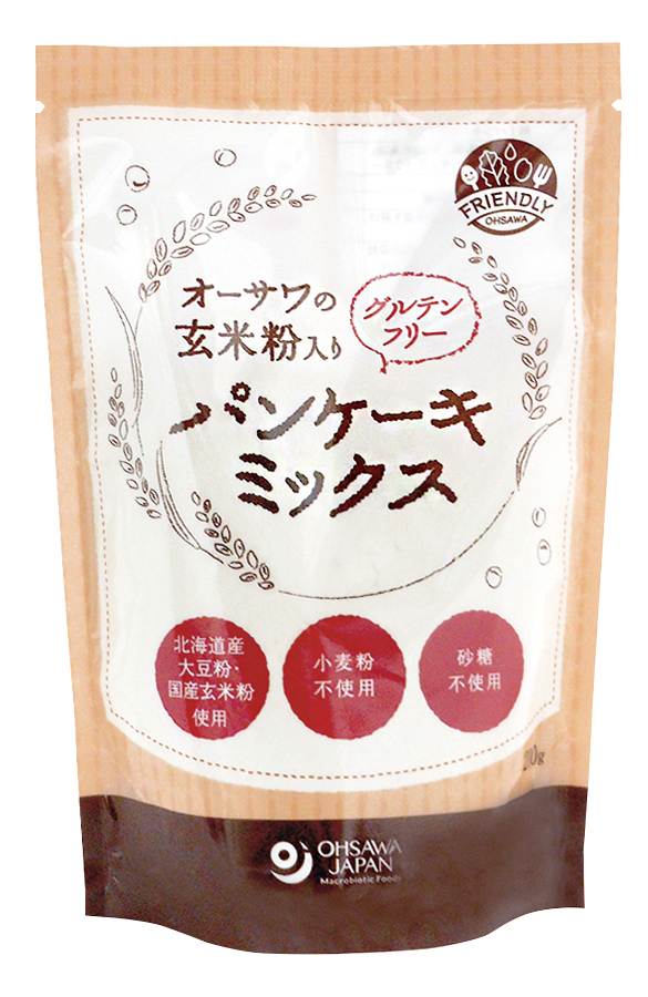 自然食品 健康食品のお店ビオショップ半田 オーサワの玄米粉入りグルテンフリーパンケーキミックス